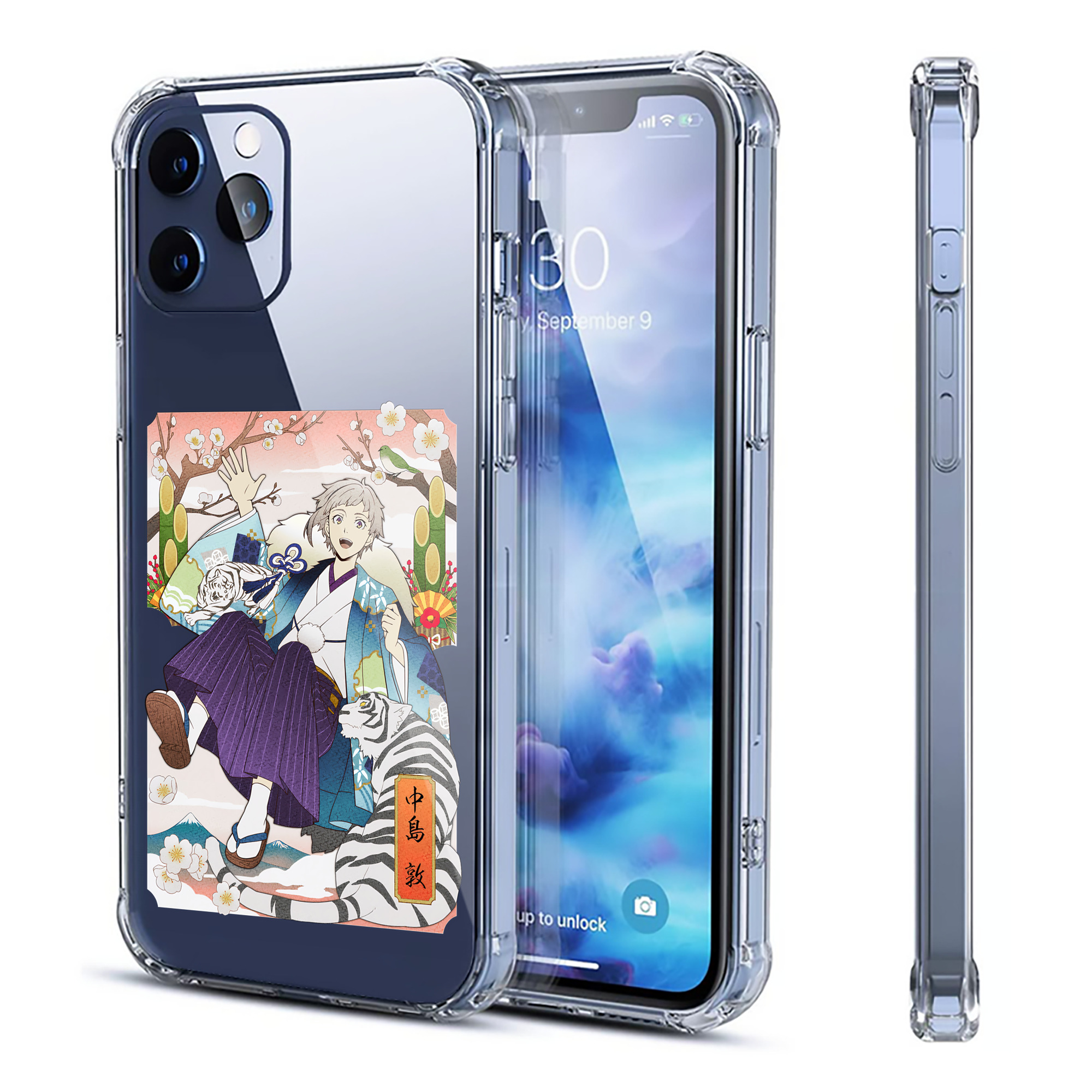 （画像用） 文豪ストレイドッグス Bungo Stray Dogs 【iPhone 12シリーズ対応】透明スマホケース（クリアソフトケース）
